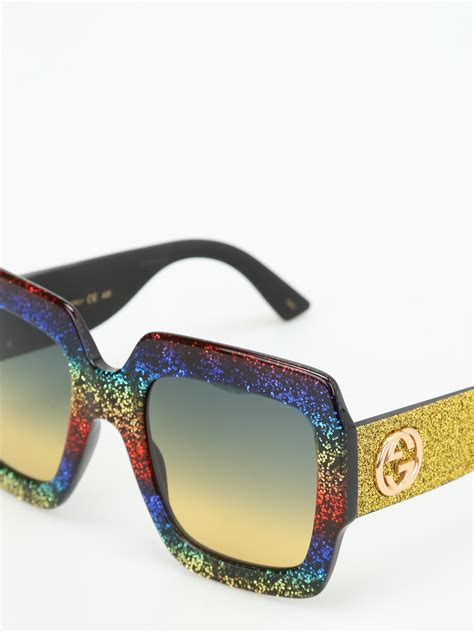 gucci sunglasses rainbow|Gucci sunglasses for men.